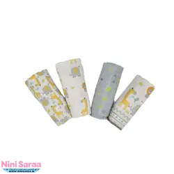 خشک کن پا نوزاد برند مامز کیوتی(momscutie) بسته 4 عددی طرح گاردن- خرید مستقیم از تولید کننده