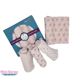 خشک کن پا نوزاد برند مامز کیوتی(momscutie) بسته 4 عددی طرح خرگوش بندرخت رنگ صورتی- خرید مستقیم از تولید کننده