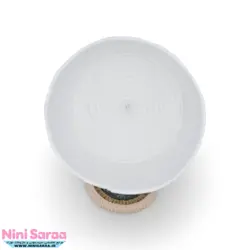 سبد و جا لباسی درب دار قیطان باکیفیت و عروسکی اتاق کودک طرح رنگین کمان رنگ کرم
