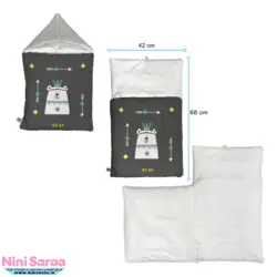 ست خواب نوزاد برند مامز کیوتی (momscutie) مدل 4 تکه طرح خرس قطبی- نماینده رسمی مامزکیوتی