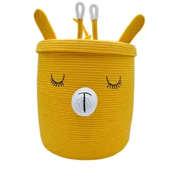 سبد و جا لباسی درب دار قیطان باکیفیت و عروسکی اتاق کودک طرح گاردن زرافه