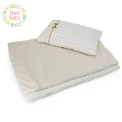 ست خواب نوزاد برند مامز کیوتی (momscutie) مدل 4 تکه طرح پرفروش خرس تدی چهل تکه- نماینده رسمی مامزکیوتی