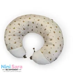 بالشت شیردهی یو U نوزاد برند مامز کیوتی طرح خرس تدی چهل تکه- نماینده رسمی مامزکیوتی