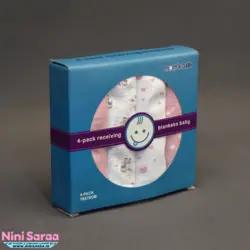 خشک کن پا نوزاد برند مامز کیوتی(momscutie) بسته 4 عددی طرح زرافه قلبی رنگ صورتی- خرید مستقیم از تولید کننده