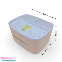 سرویس لوستر،آباژور،ساعت و جای دستمال نوزاد برند مامز کیوتی(momscutie) مدل 4 تکه طرح خرس کارتونی رنگ کرم - خرید مستقیم از تولید کننده