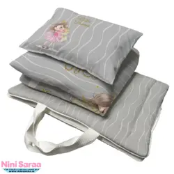 مسافرتی نوزاد مامز کیوتی (momscutie) مدل 3 تکه طرح پرنسس اسب تک شاخ - نماینده رسمی مامزکیوتی