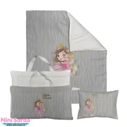 مسافرتی نوزاد مامز کیوتی (momscutie) مدل 3 تکه طرح پرنسس اسب تک شاخ - نماینده رسمی مامزکیوتی