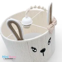 لوستر و آباژور عروسکی مدل خرگوش کرم