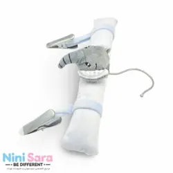 چوب‌ لباس مخمل عروسکی نوزادی طرح فیل