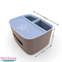 سرویس لوستر،آباژور،ساعت و جای دستمال نوزاد برند مامز کیوتی(momscutie) مدل 4 تکه طرح خرگوش و ماه- خرید مستقیم از تولید کننده