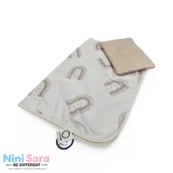 زیرانداز تعویض پوشک نوزاد مامزکیوتی (Mom’s Cutie) طرح رنگین کمان