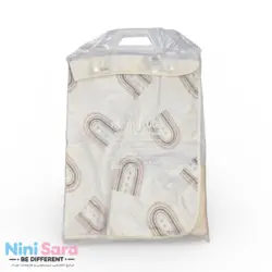 زیرانداز تعویض پوشک نوزاد مامزکیوتی (Mom’s Cutie) طرح رنگین کمان