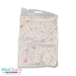 زیرانداز تعویض پوشک نوزاد مامزکیوتی (Mom’s Cutie) طرح خرگوش بند رخت صورتی