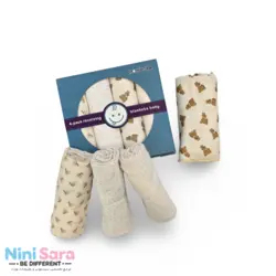 خشک کن پا نوزاد برند مامز کیوتی(momscutie) بسته 4 عددی طرح خرس بند رخت کرم - خرید مستقیم از تولید کننده