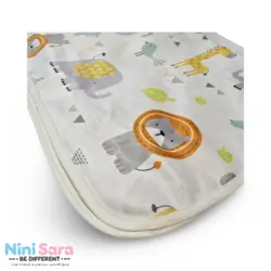 زیرانداز تعویض پوشک نوزاد مامزکیوتی (Mom’s Cutie) طرح گاردن فیل و زرافه