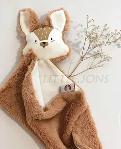 دستمال خواب طرح سنجاب قهوه ای