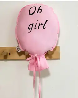 دیوارکوب بادکنک با فونت oh girl