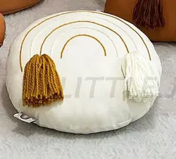 کوسن رنگین کمون دست دوز