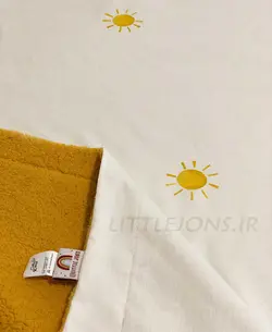 پتو نوزادی خورشید خردلی تدی خردلی