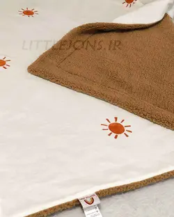 پتو نوزادی خورشید آجری تدی قهوه ای