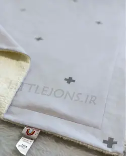 پتو نوزادی طوسی طرح+