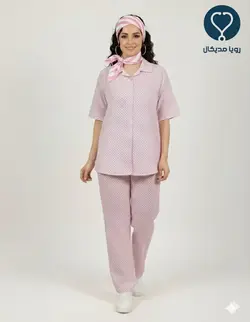 لباس بستری بیمار پارچه ای (تترون و فلامنت) - لباس بستری بیمارستانی پارچه ای
