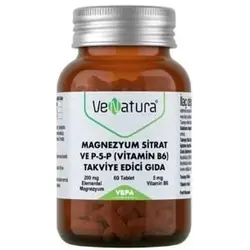 قرص منیزیم سیترات و ویتامین ب ۶ Venatura – بسته ۶۰ عددی