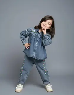 شومیز شلوار دخترانه لی