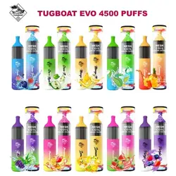 پاد یکبار مصرف گوآوا بلوبری رزبری ۴۵۰۰ پاف تاگبوت | TUGBOAT EVO 4500 PUFFS – Guava Blue Razz
