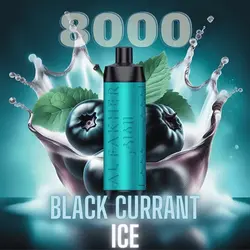ویپ یکبار مصرف الفاخر انگور سیاه فرنگی یخ ۸۰۰۰ پاف Al Fakher Crown Bar Blackcurrant Ice 8000 Puff