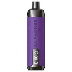 ویپ یکبار مصرف کرون بار الفاخر نعنا انگور ۸۰۰۰ پاف Crown Bar Al Fakher Grape Mint 8000 Puffs Disposable Vape