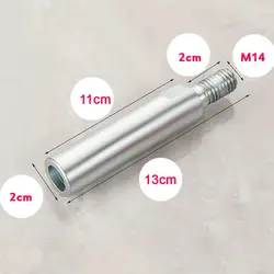 رابط افزایش طول شفت مینی فرز رزوه مدل M14 کد 80mm