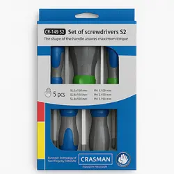 پیچ گوشتی ضربه خور کراسمن مدل cr-149 so  مجموعه 5 عددی