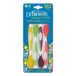 قاشق دکتر براونز مدل Soft-Tip بسته 4 عددی