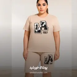 تیشرت شلوارک قواره دار LA - پوشاک خورشید