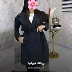 مانتو مدل پرنسس کمربندی - پوشاک خورشید
