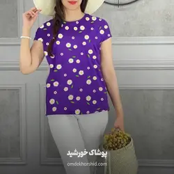 تیشرت بابونه قواره دار کد 3 - پوشاک خورشید