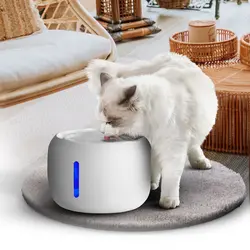 آبخوری اتوماتیک شاون SHAWN Water Fountain Pro Slient حجم 2.5 لیتری رنگ سفید - پت شاپ پنگوئن