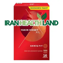 کاندوم دورکس نازک سایز بسیار بزرگ XL بسته 16 عددی YAKIN HISSET