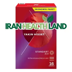 کاندوم دورکس نازک بسته 16 عددی Yakin hisset Standard Fit