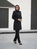 مانتو شلوار اداری نوار مغزی دوزی فیونا کد 698