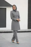 مانتو شلوار اداری نوار مغزی دوزی فیونا کد 698