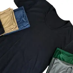 زیرپوش آستین دار پلی استر پنبه مردانه رنگی 3XL ( 6 عددی )
