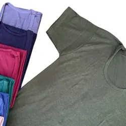 زیرپوش آستین دار پلی استر پنبه مردانه رنگی 3XL ( 6 عددی )