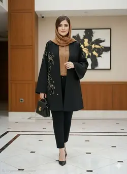 مانتو مجلسی سایزبزرگ سارین