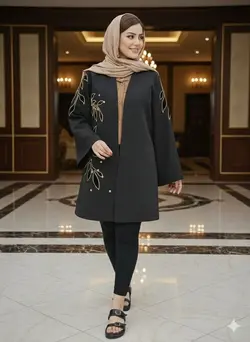 مانتو مجلسی سایزبزرگ سارین