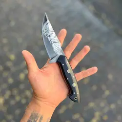چاقو شکاری اودین سفارشی درجه ۱ استاد حسین نوری