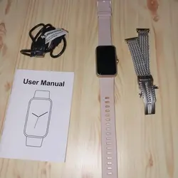 ساعت هوشمند ورزشی ضد آب با بند اضافه گلبهی Smart Watch Sport