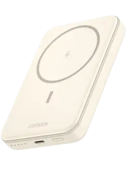 پاوربانک یوگرین UGREEN 10000mAh Magnetic Wireless Power Bank Beige PB561
