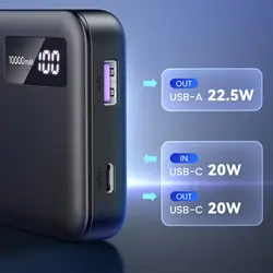 پاوربانک یوگرین UGREEN 10000mAh Two-Way Fast Charging PowerBank PB311 گارانتی رسمی 6 ماهه گجت